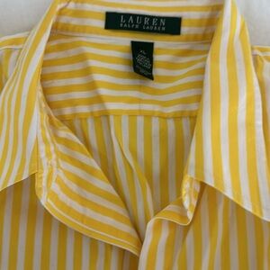 Lauren Ralph Lauren ladies button down 3/4 length sleeves